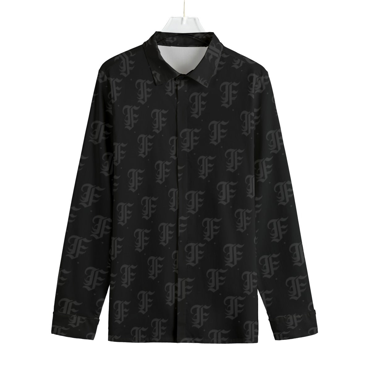 FFBlack Button-Up |115GSM Cotton poplin