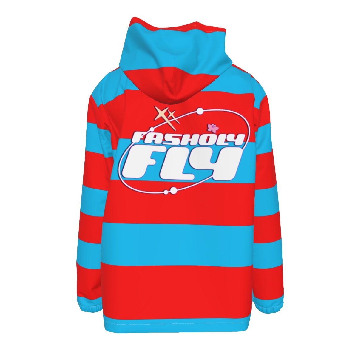 Red & Blue Striped | Windbreaker