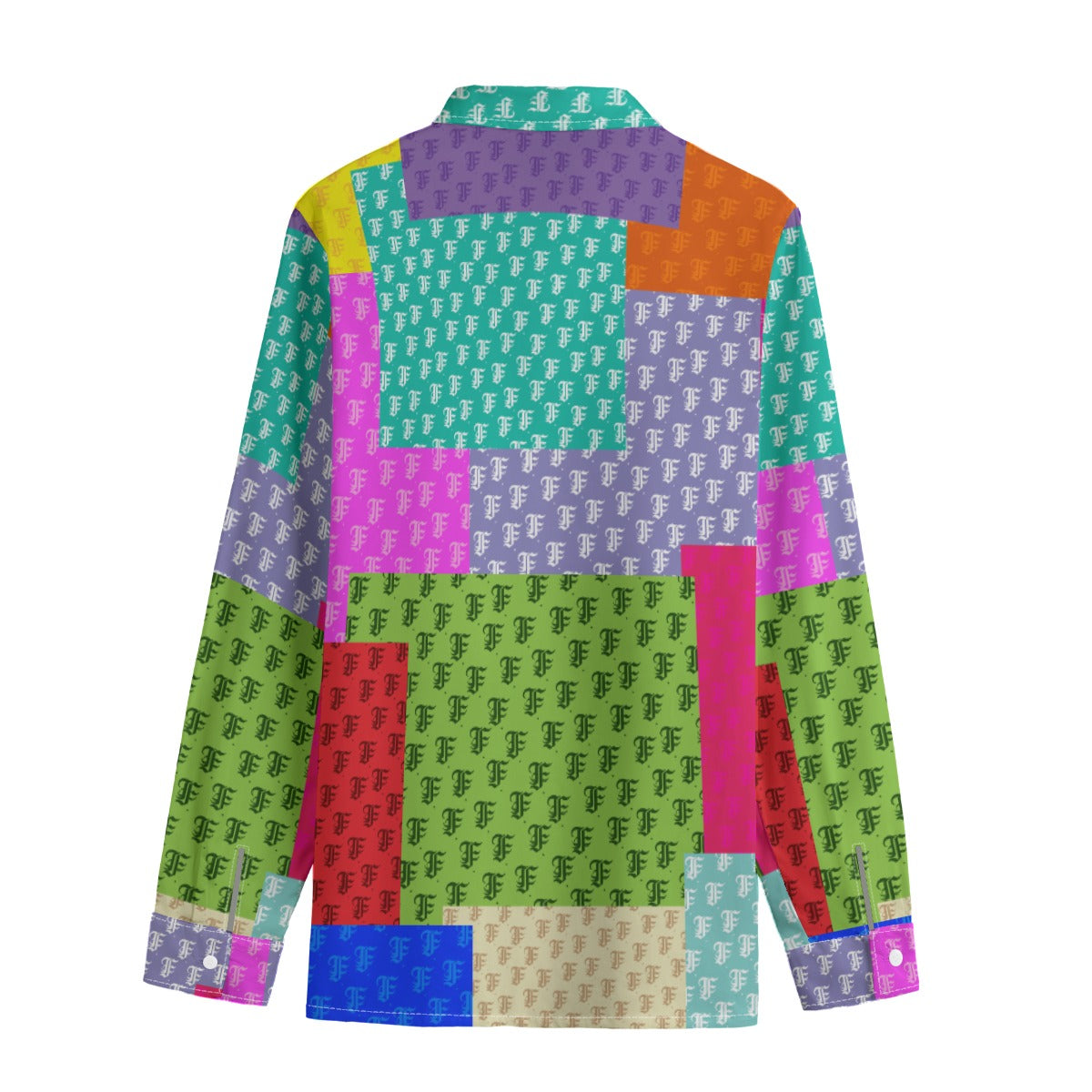 Pastel Patchwork Button-Up |115GSM Cotton poplin