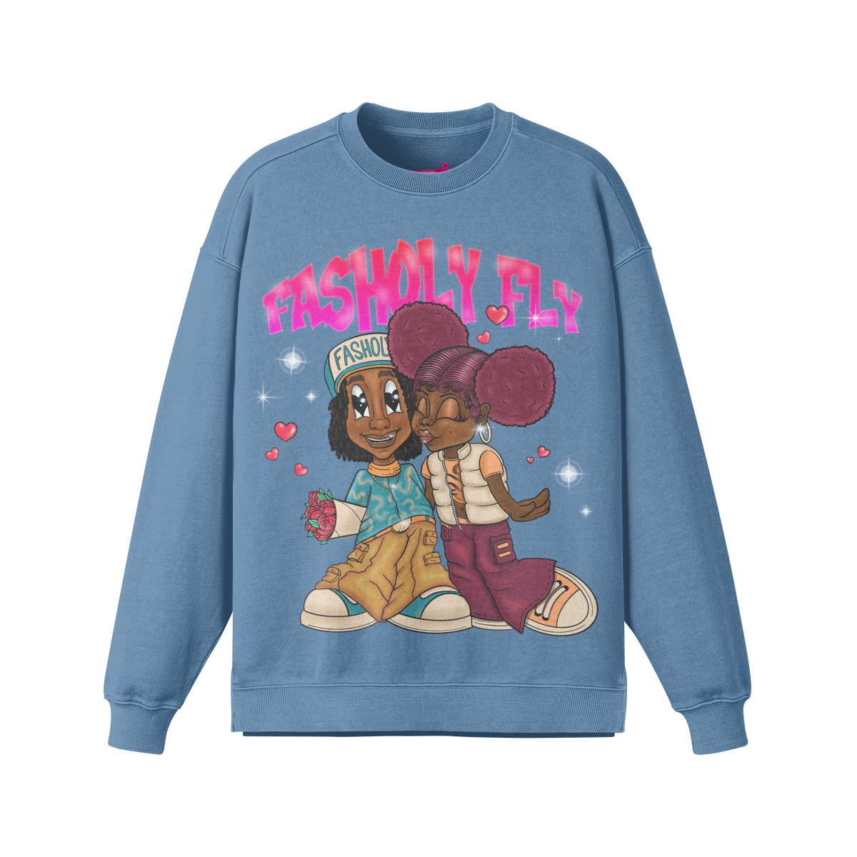 Y2KLUV | 380GSM Slit Faded Sweatshirt