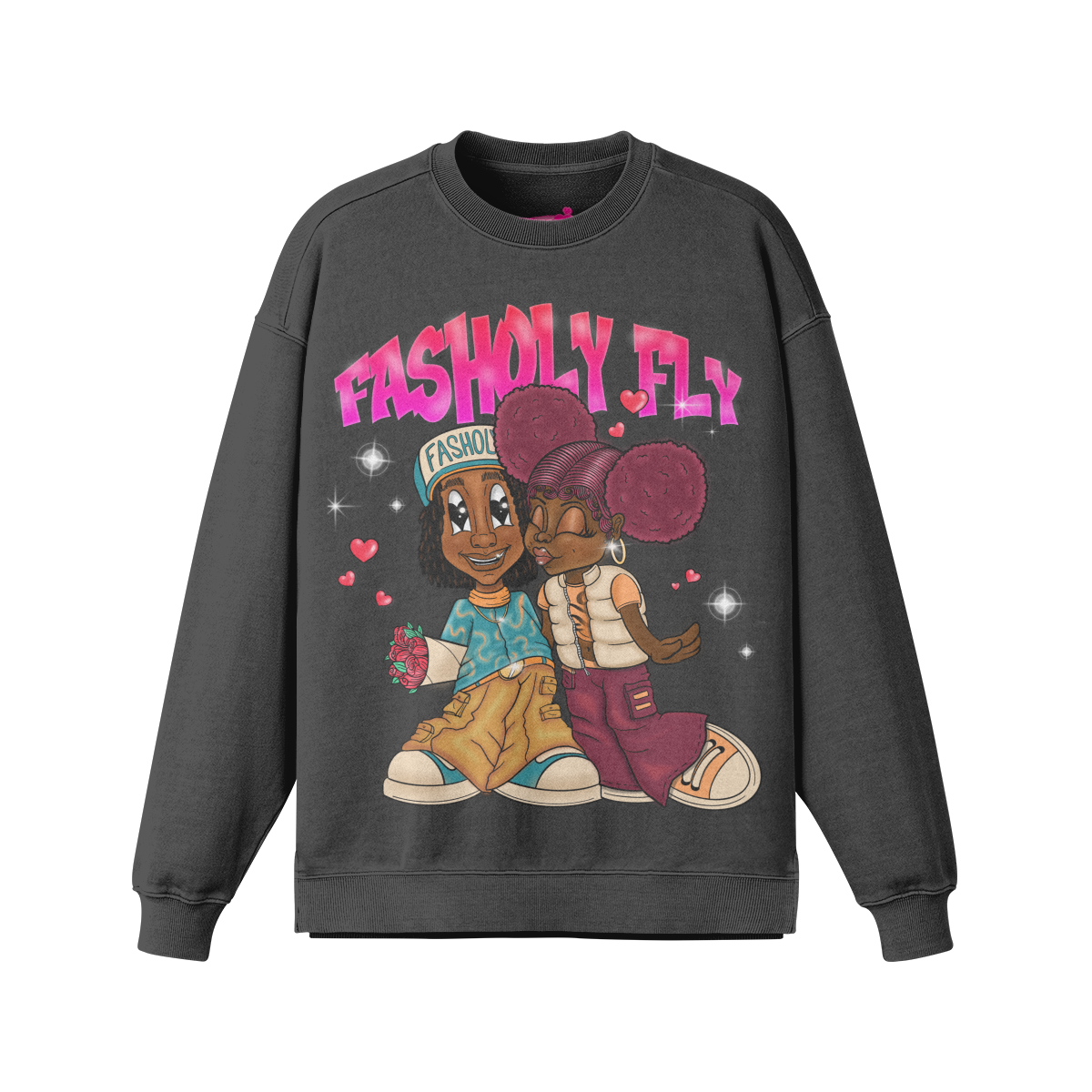 Y2KLUV | 380GSM Slit Faded Sweatshirt