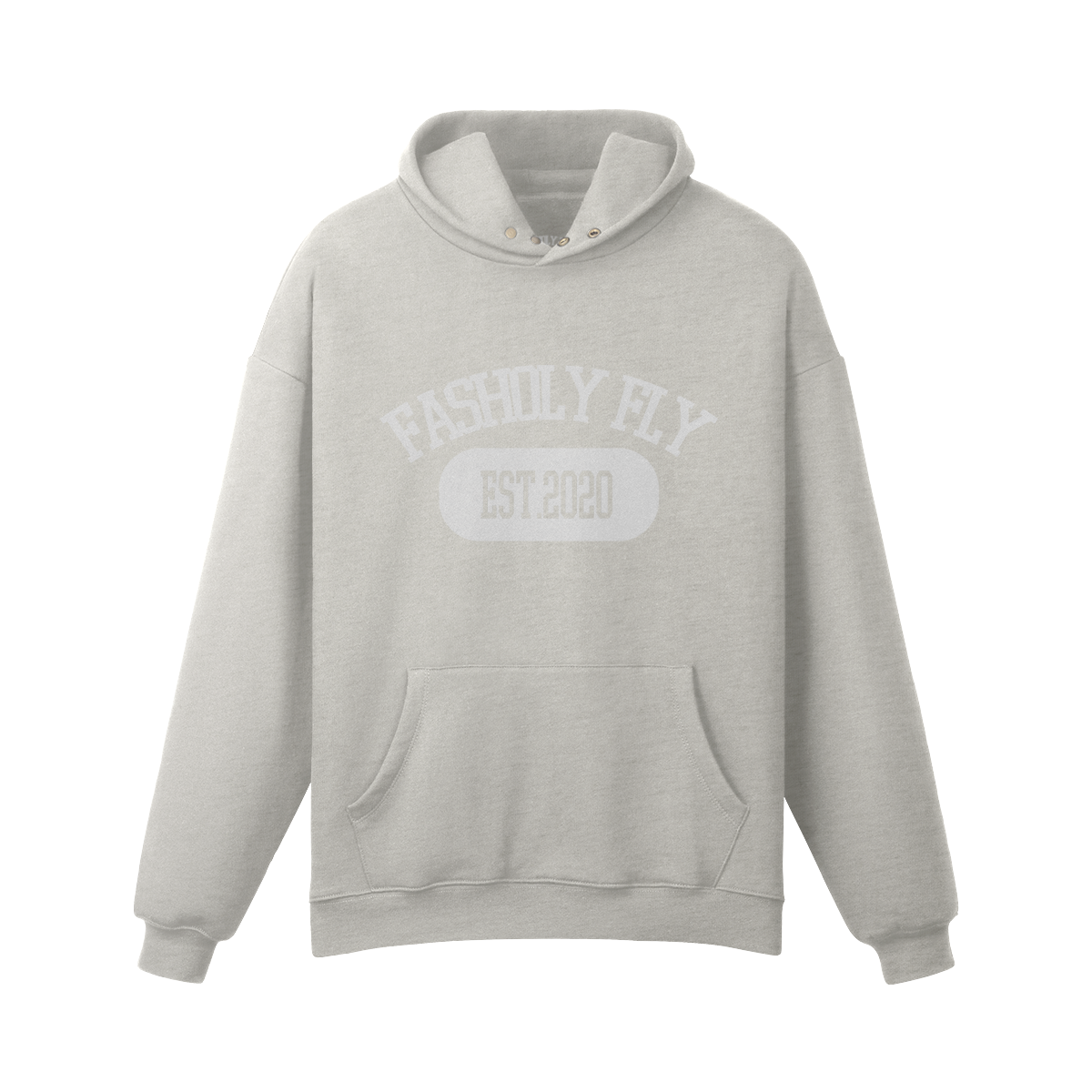 Fasholy Fly University | 380GSM Snap Collar Hoodie