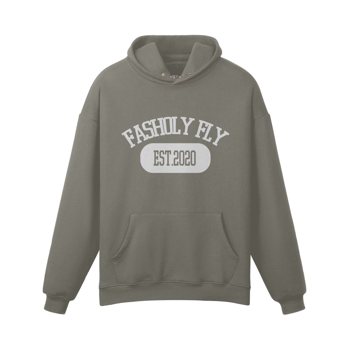 Fasholy Fly University | 380GSM Snap Collar Hoodie