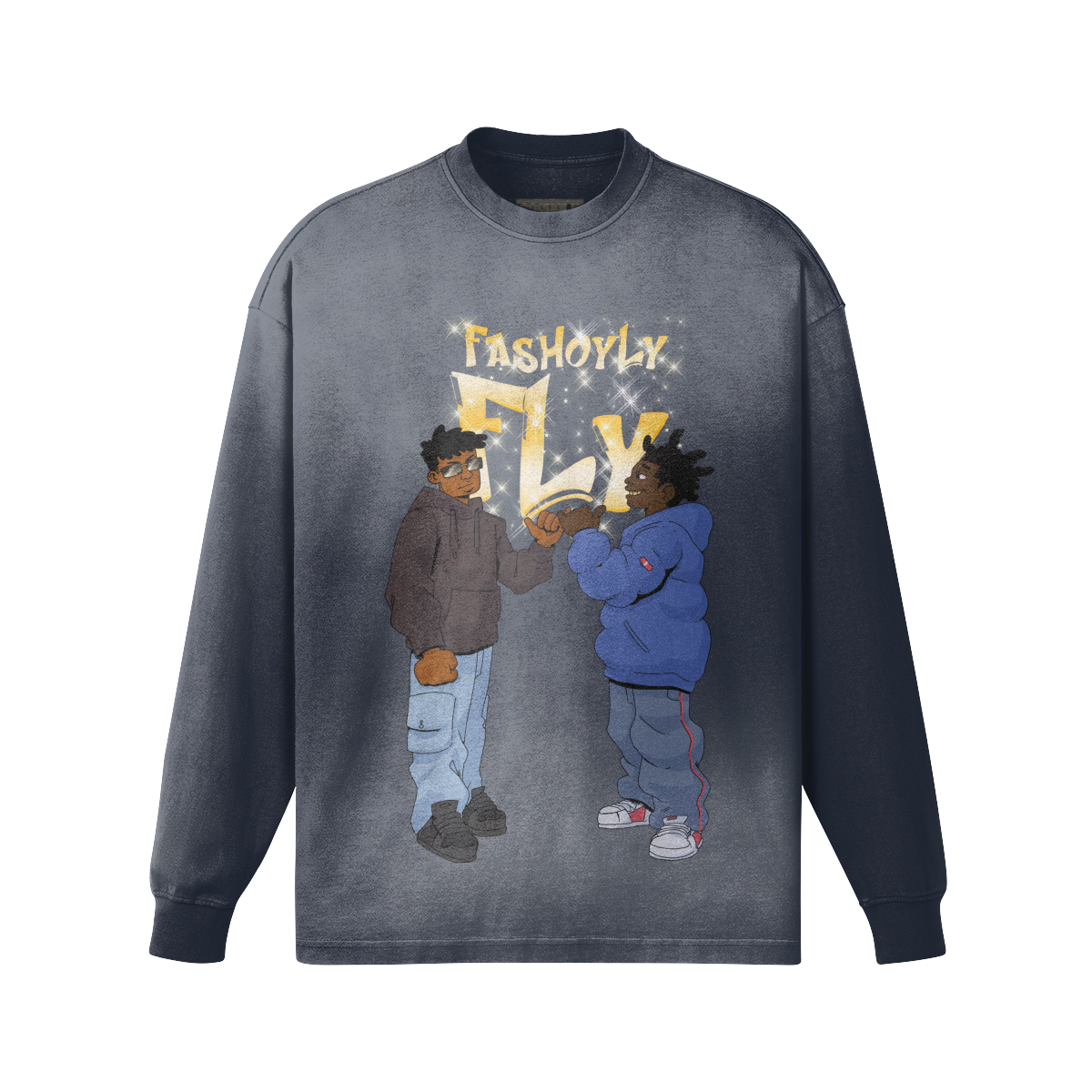 FasholyFly GUYZ | 260GSM Sun Faded Long Sleeve Top