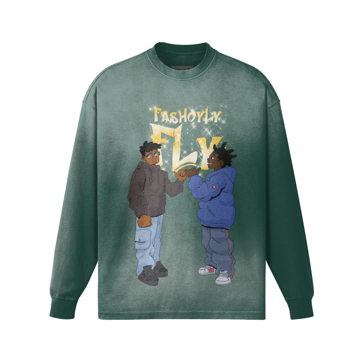 FasholyFly GUYZ | 260GSM Sun Faded Long Sleeve Top