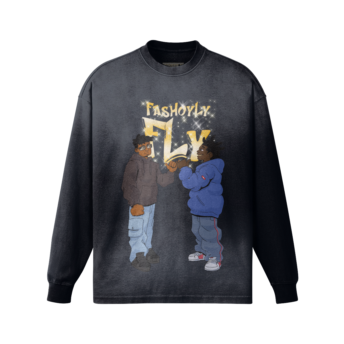FasholyFly GUYZ | 260GSM Sun Faded Long Sleeve Top