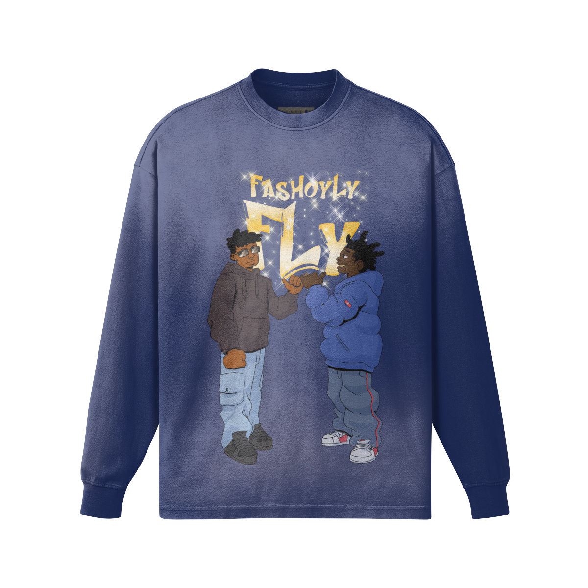 FasholyFly GUYZ | 260GSM Sun Faded Long Sleeve Top