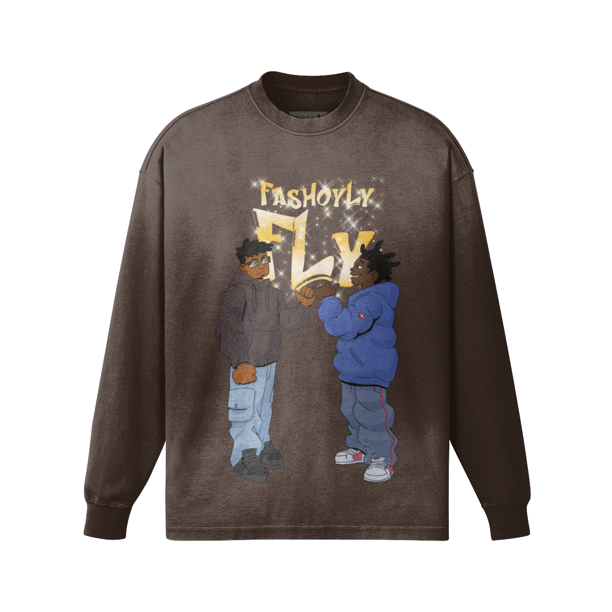 FasholyFly GUYZ | 260GSM Sun Faded Long Sleeve Top