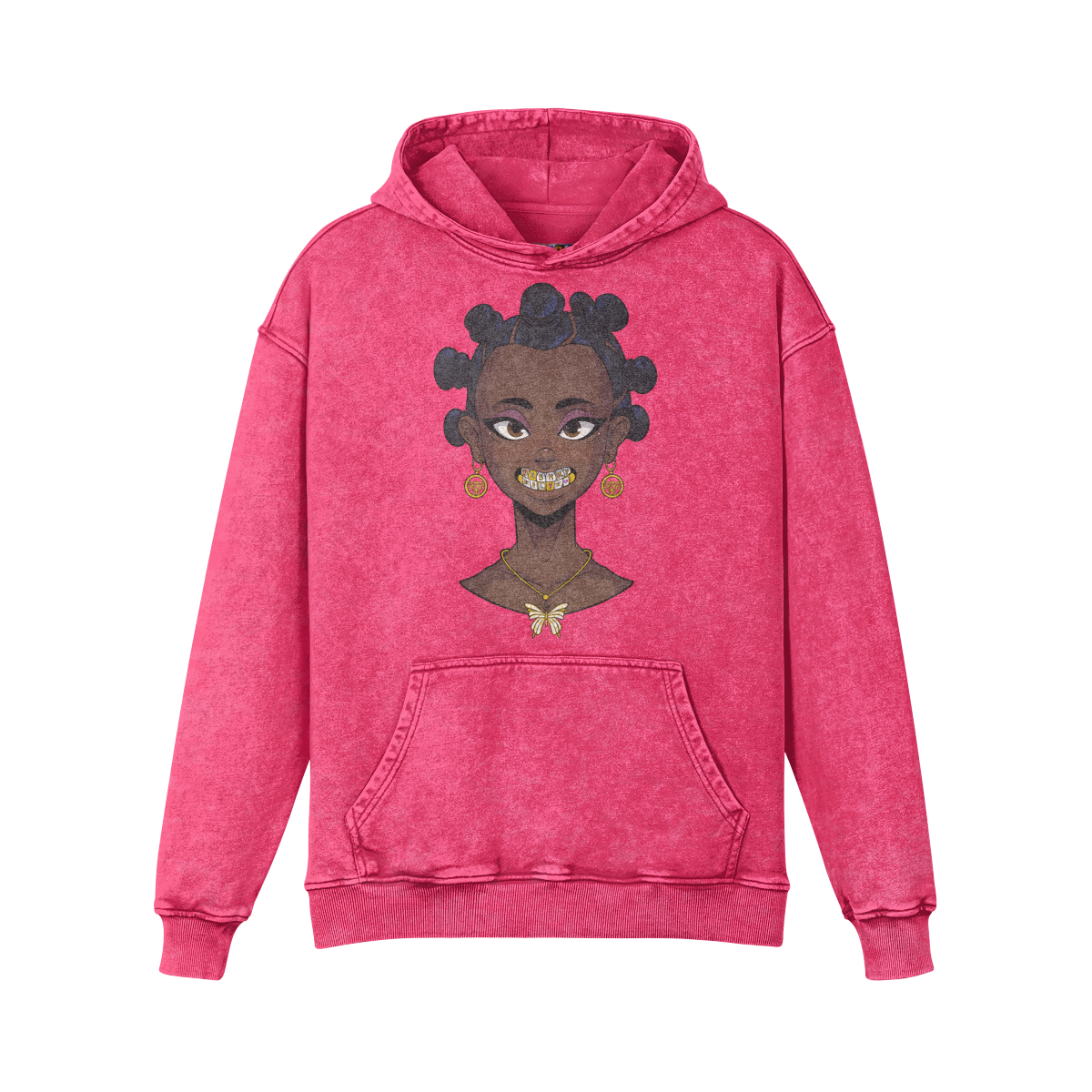 BANTU BADDIE | 440GSM Faded Hoodie