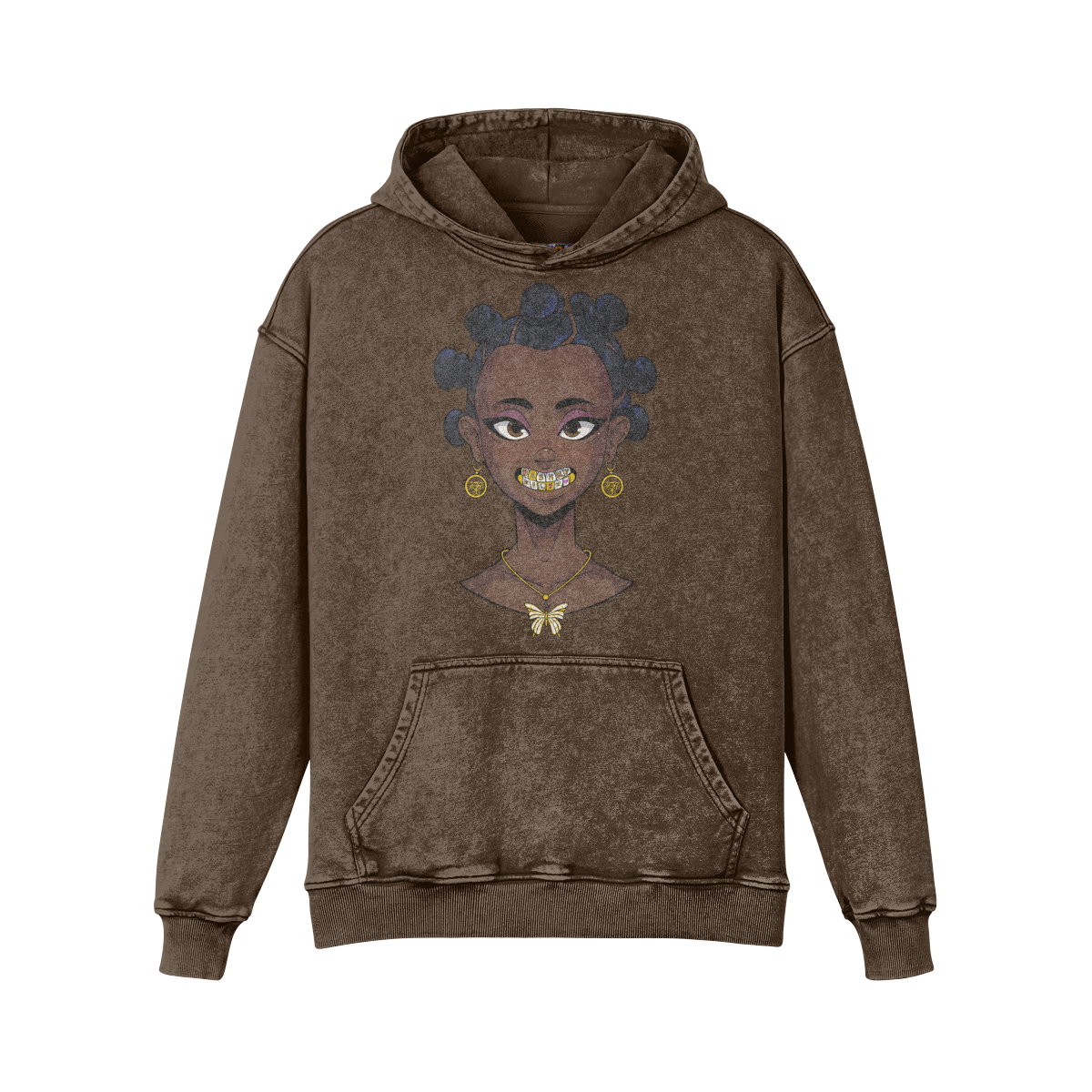 BANTU BADDIE | 440GSM Faded Hoodie