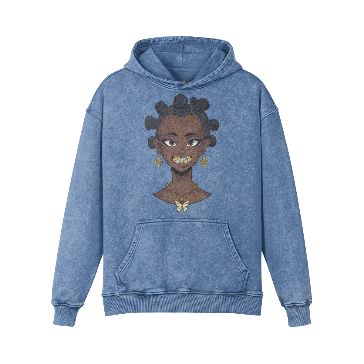 BANTU BADDIE | 440GSM Faded Hoodie