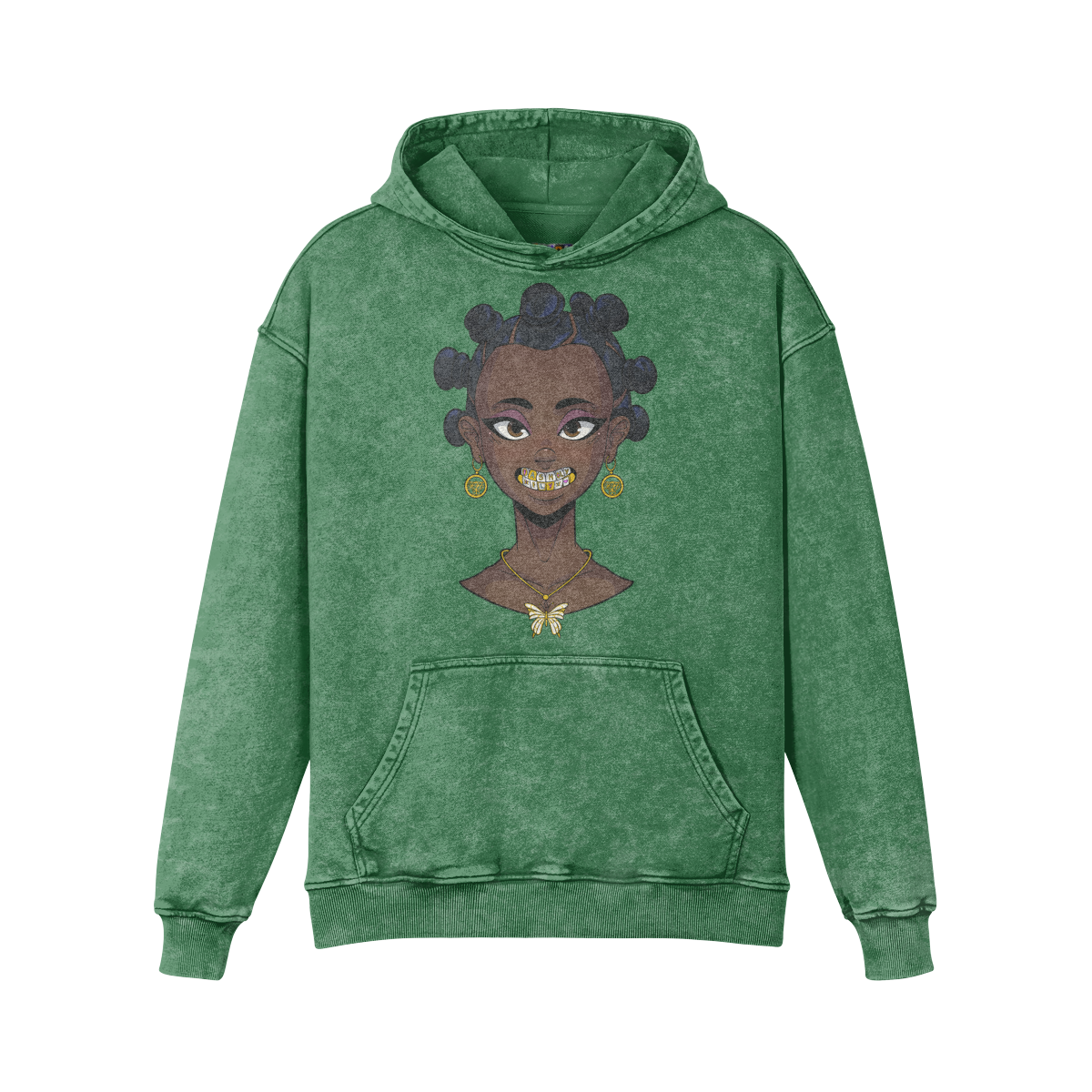 BANTU BADDIE | 440GSM Faded Hoodie