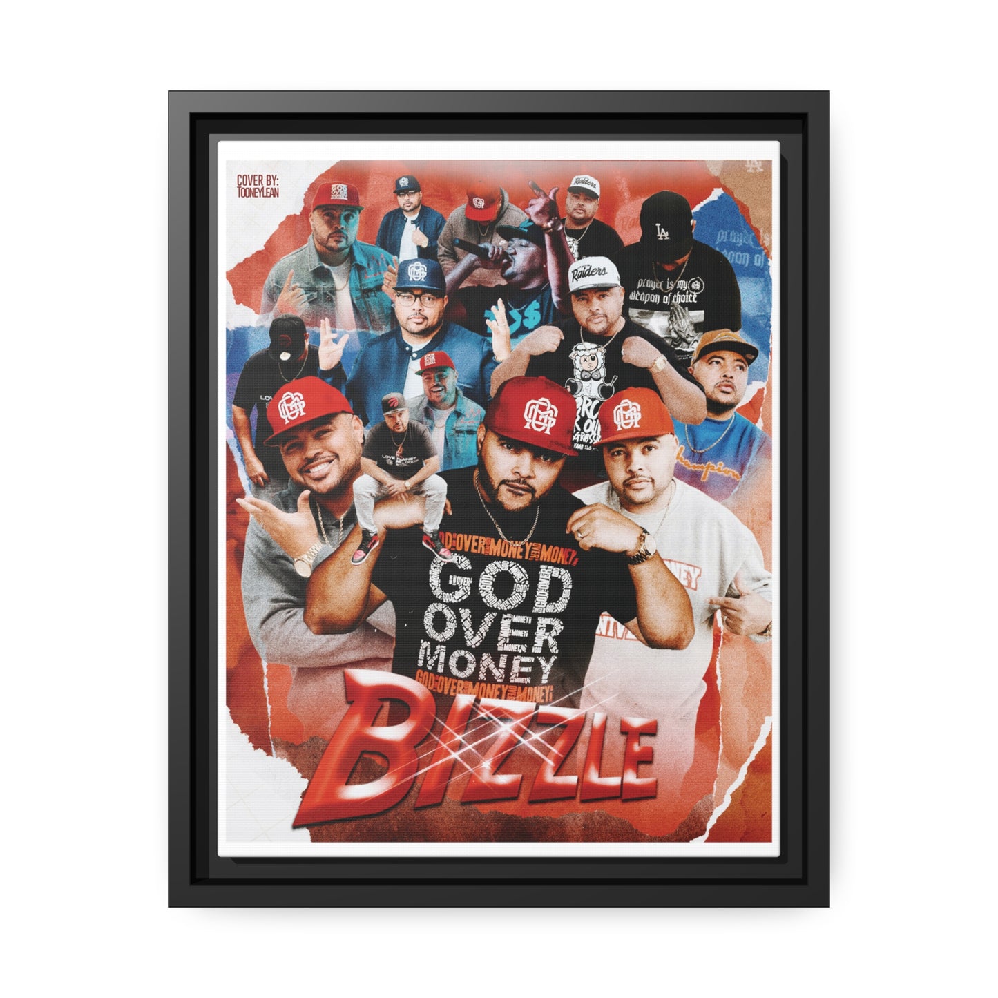 Bizzle | Matte Canvas Framed