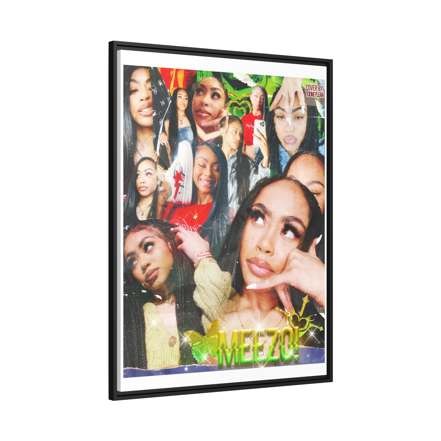 Matte Canvas, Black Frame