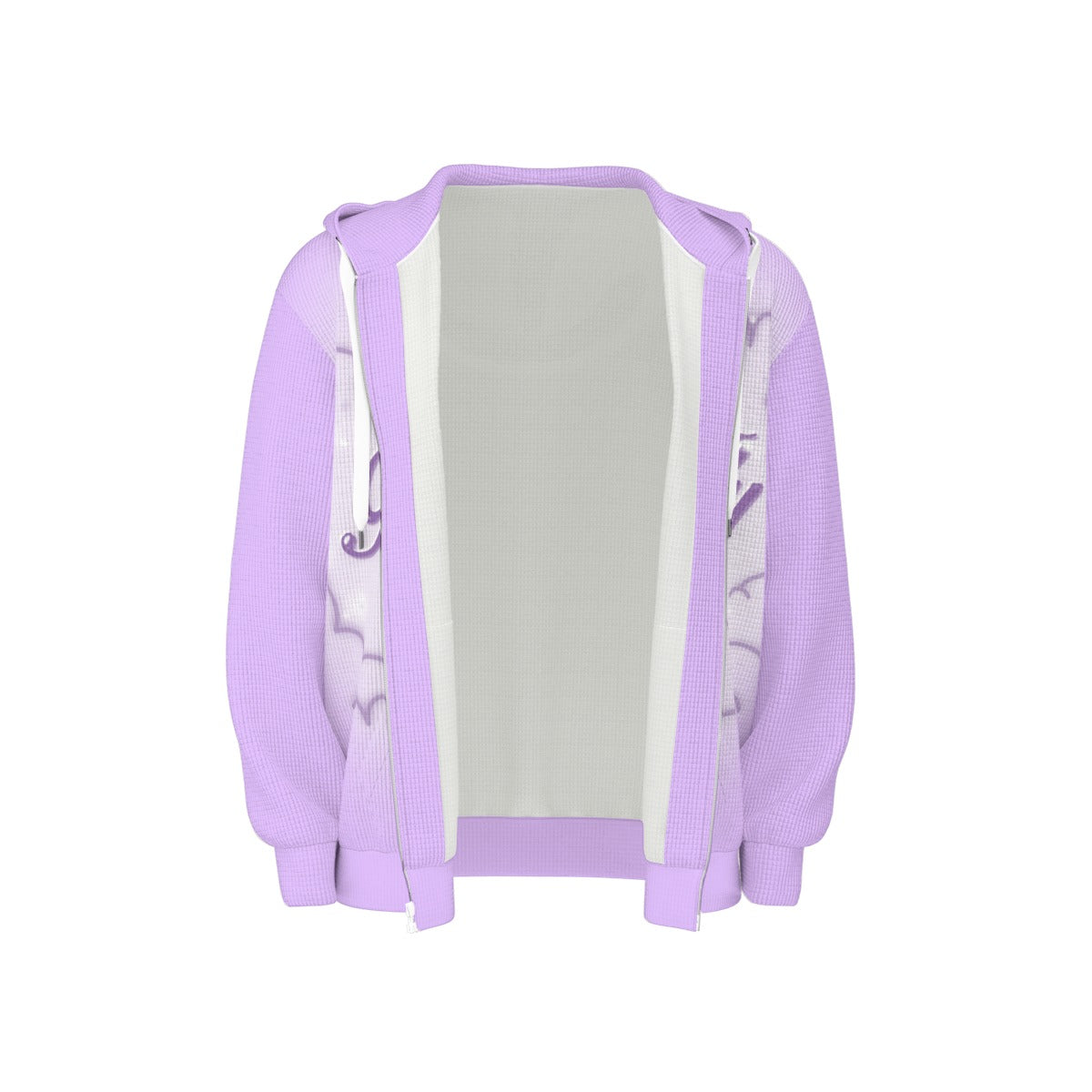Lavender Thermal | Zip-Up Hoodie