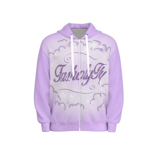 Lavender Thermal | Zip-Up Hoodie