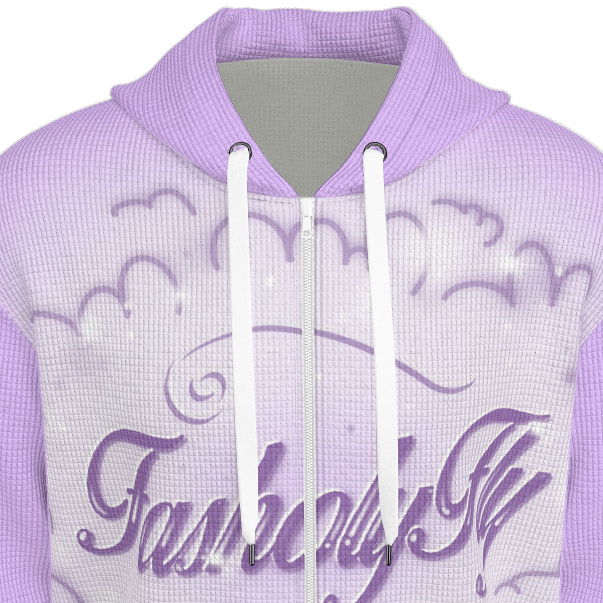 Lavender Thermal | Zip-Up Hoodie