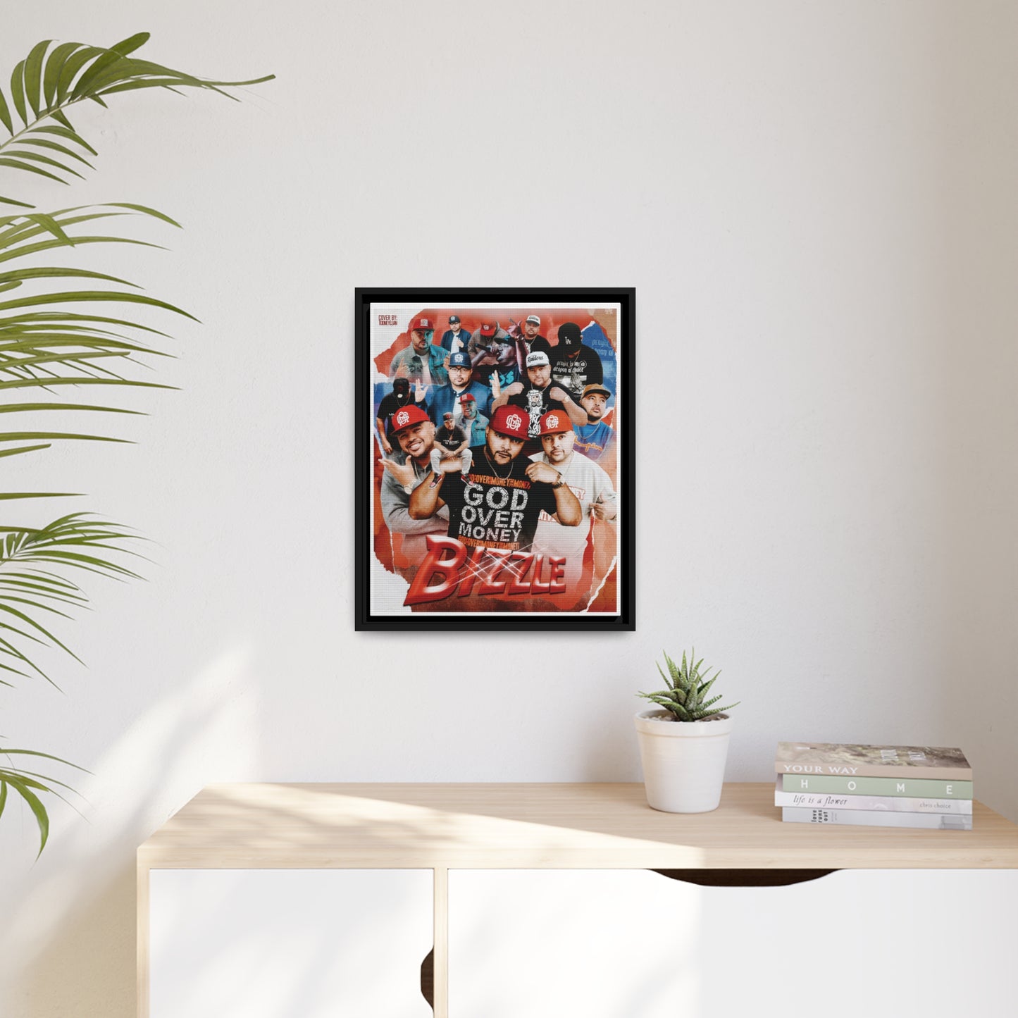 Bizzle | Matte Canvas Framed