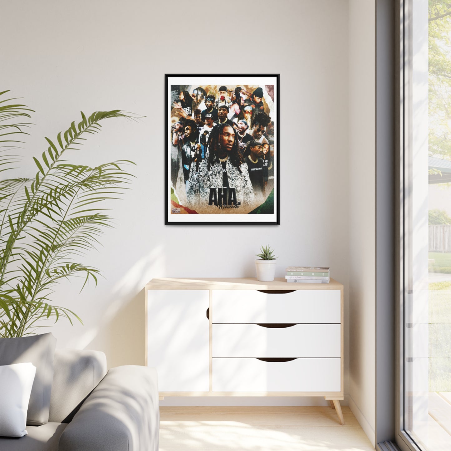 AHA Gazelle | Matte Canvas Framed