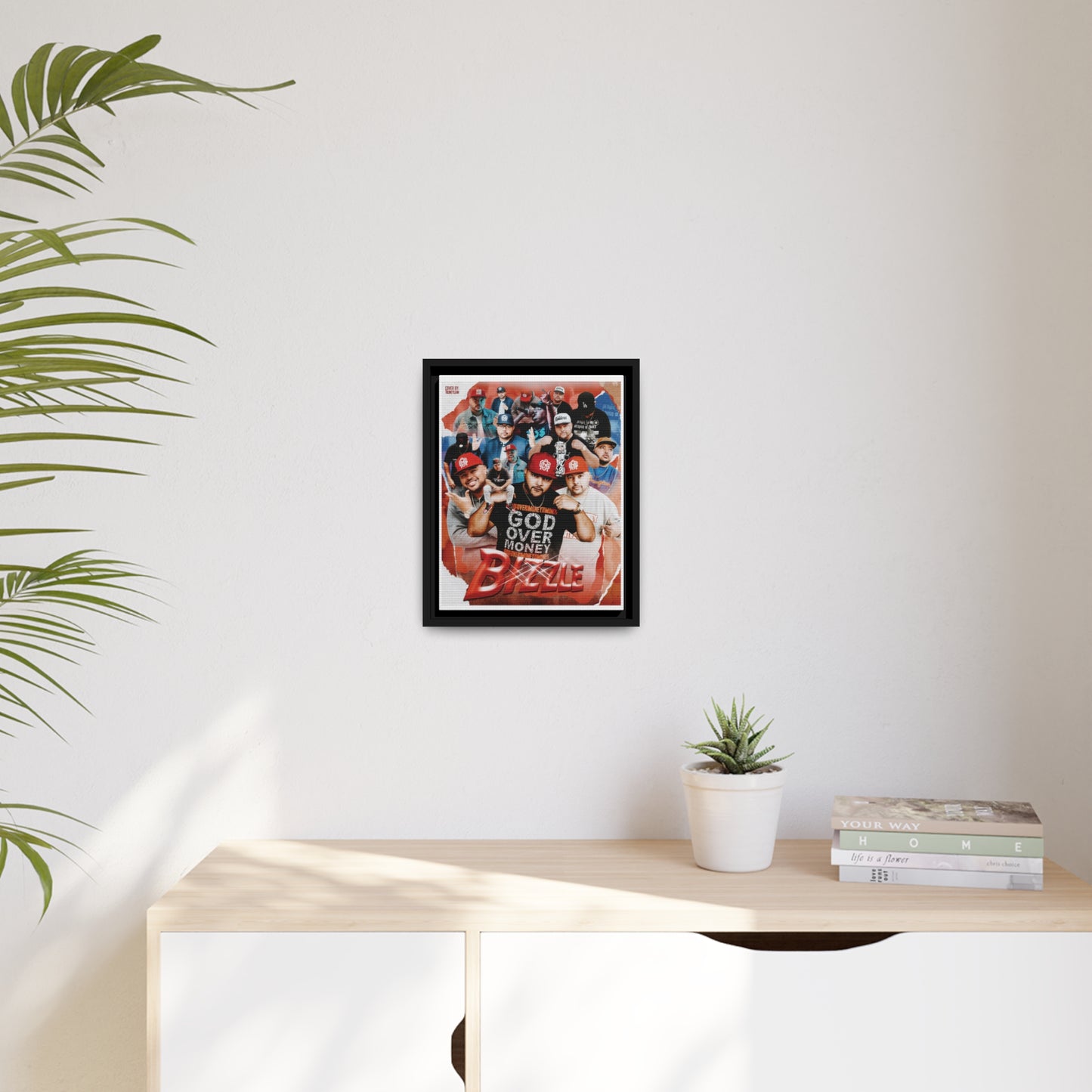 Bizzle | Matte Canvas Framed