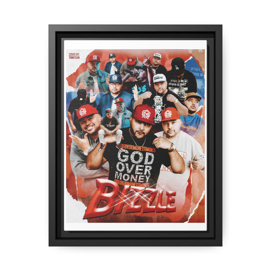 Bizzle | Matte Canvas Framed
