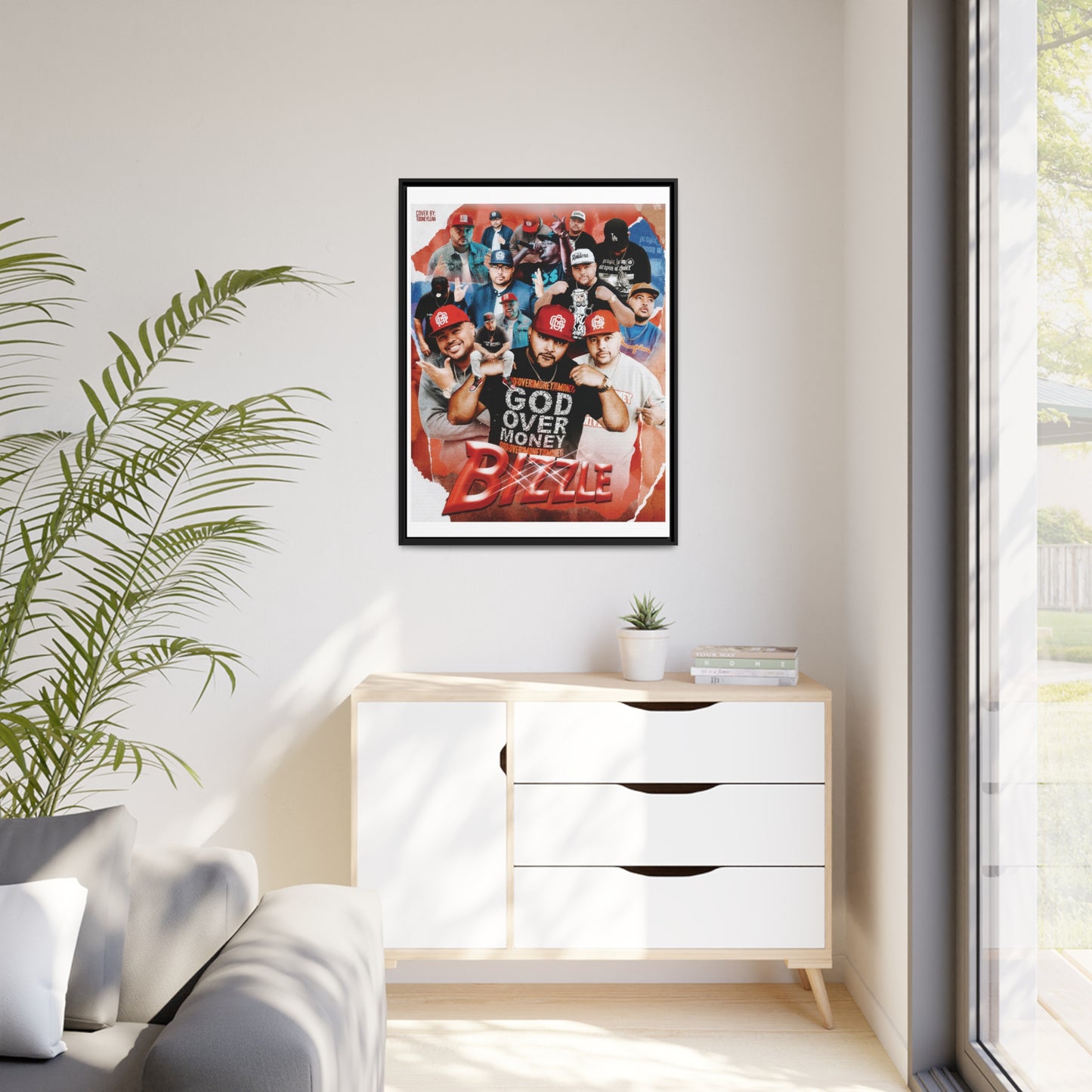 Bizzle | Matte Canvas Framed