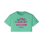 I'm Just A Fly Gurl" Crop Top | 200GSM (PINK)