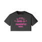 I'm Just A Fly Gurl" Crop Top | 200GSM (PINK)