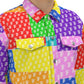 Multi-Color Patchwork Trucker Jacket | 245GSM Cotton