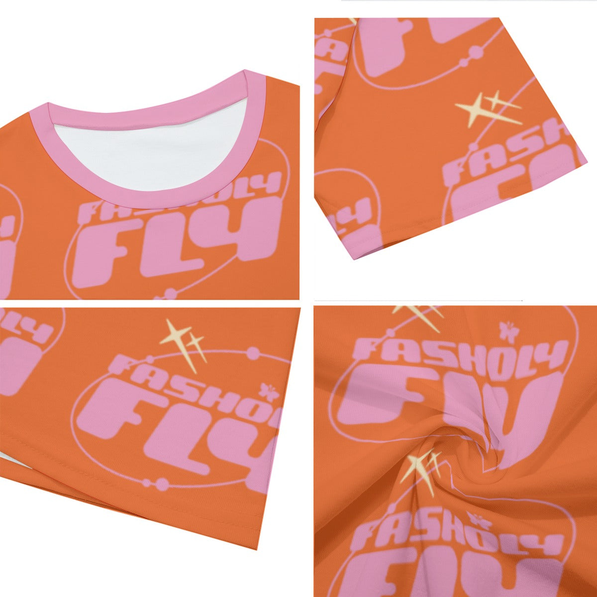 SpaceCadet (Pink&Orange) AOP TEE | 190GSM Cotton