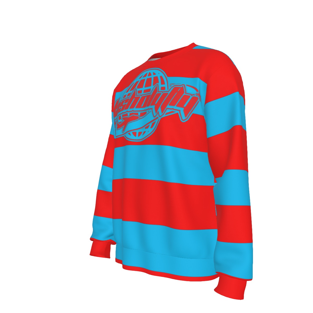 Red & Blue Striped | Basic Sweater
