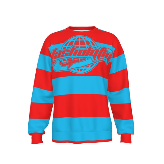 Red & Blue Striped | Basic Sweater