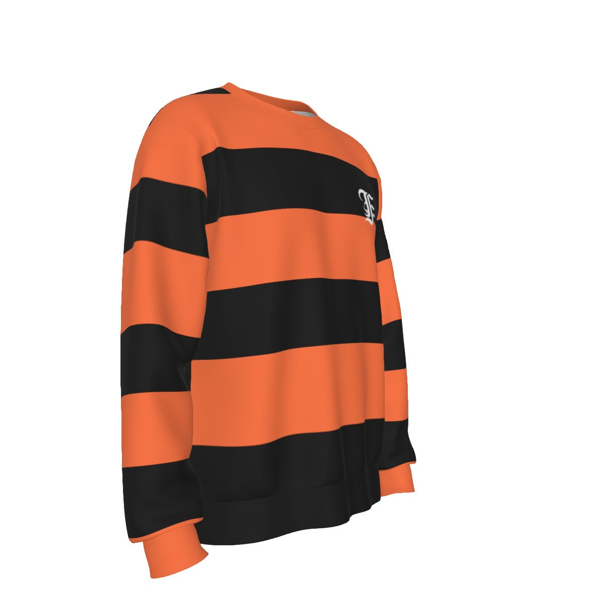 Orange & Black Striped | Basic Sweater