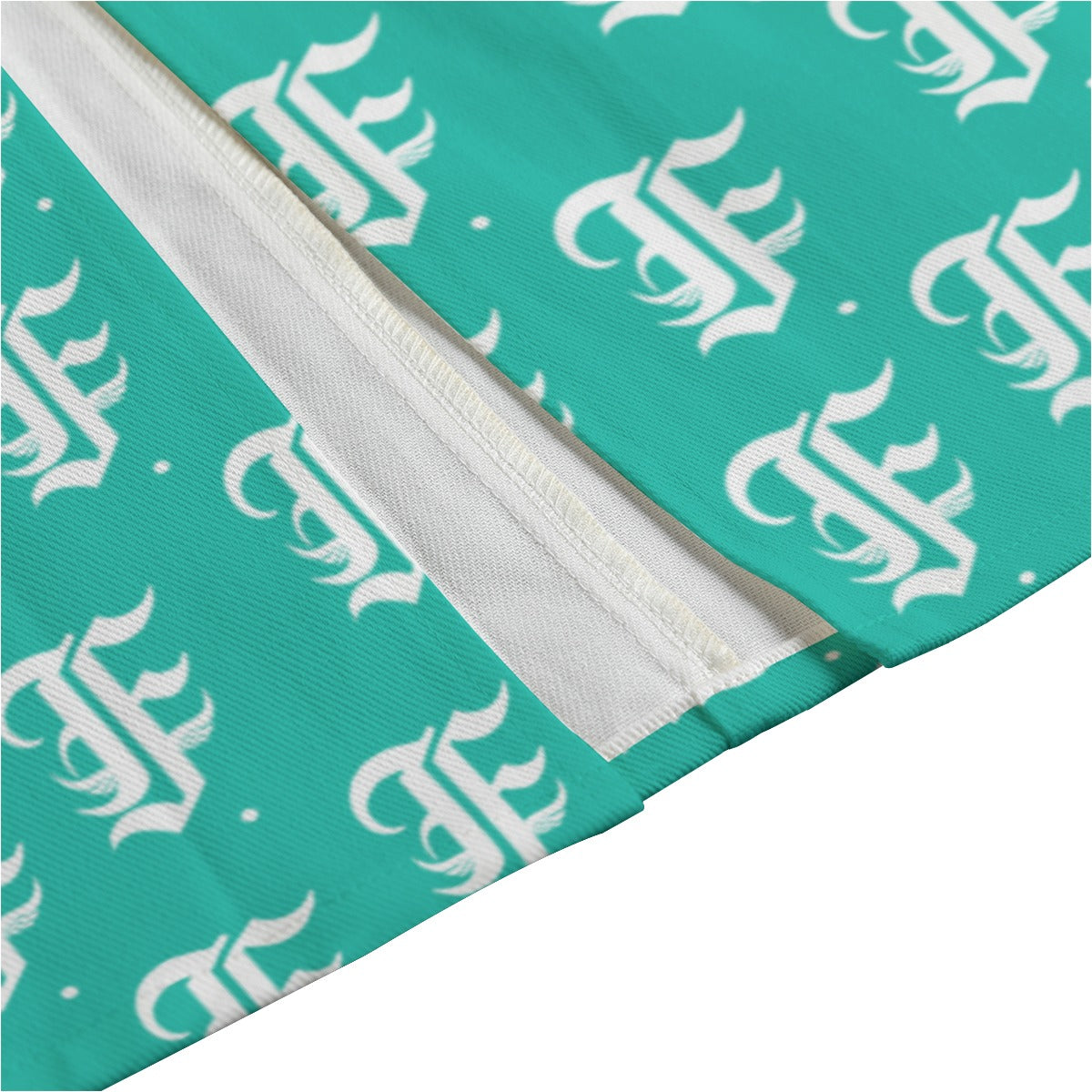 FFTurquoise Mid-slit Skirt | 245GSM Cotton