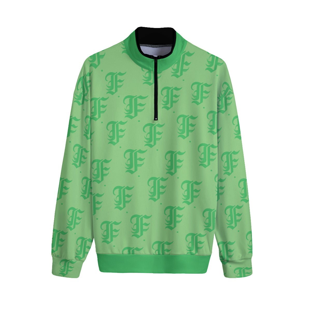 FFMintGreen | Quarter Zip Sweater