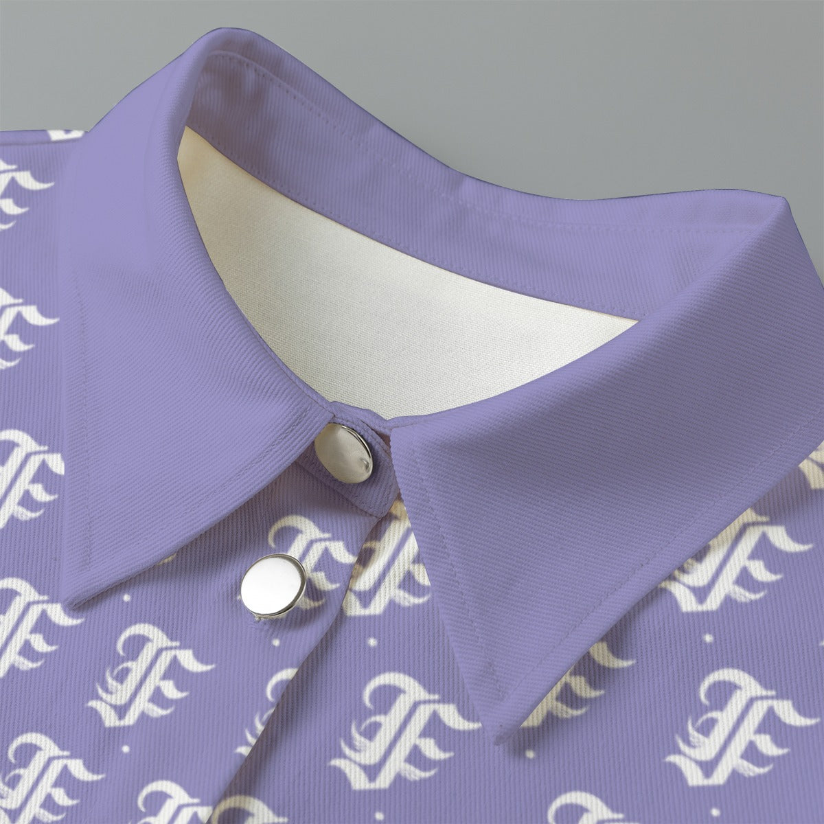 FFLavender [Cropped Button-Up Jacket] | 245GSM Cotton