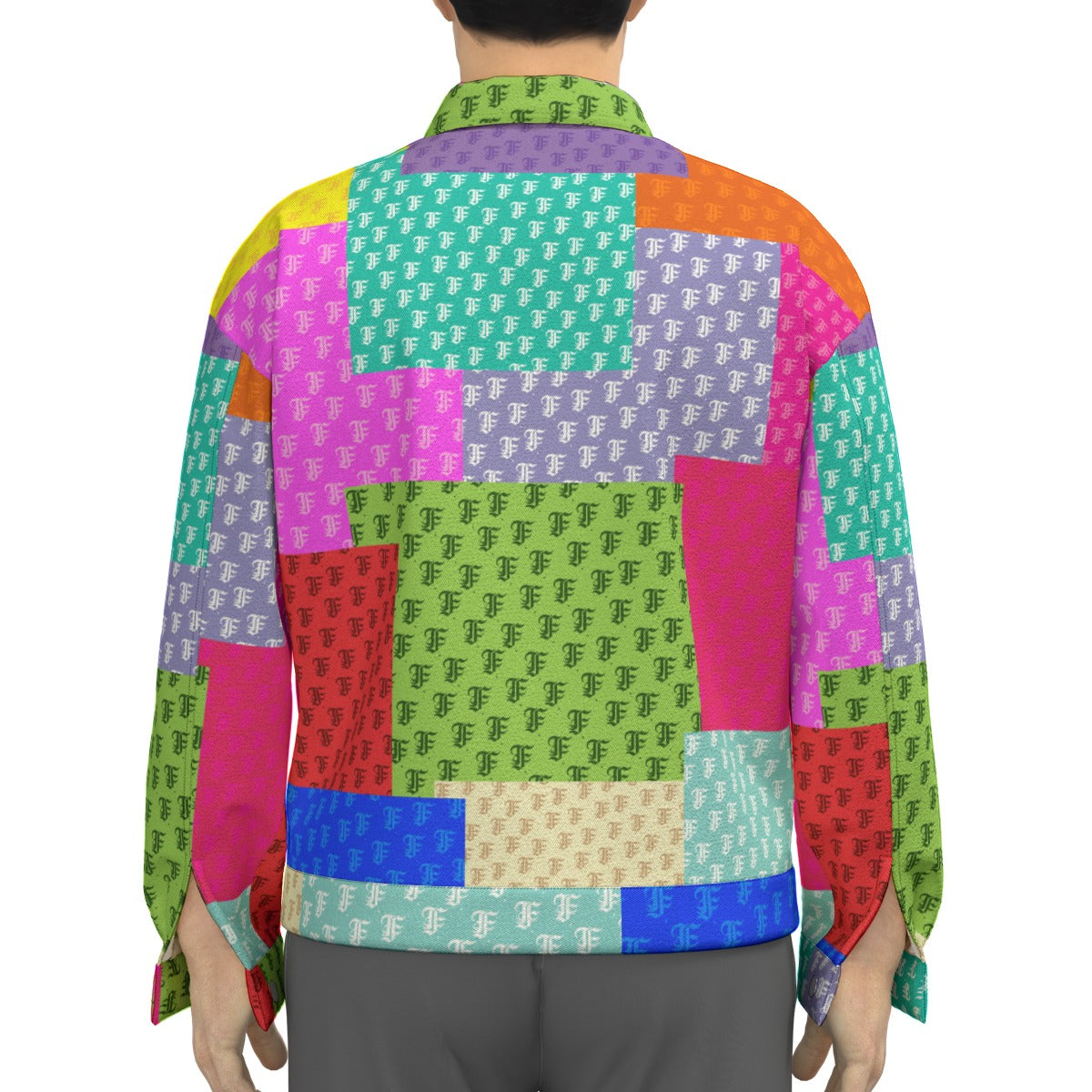 Pastel Patchwork Trucker Jacket | 245GSM Cotton