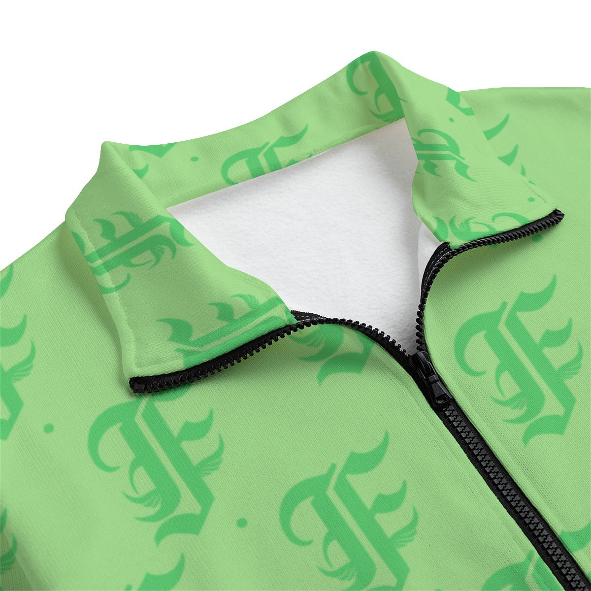 FFMintGreen | Knitted Fleece Zip-up