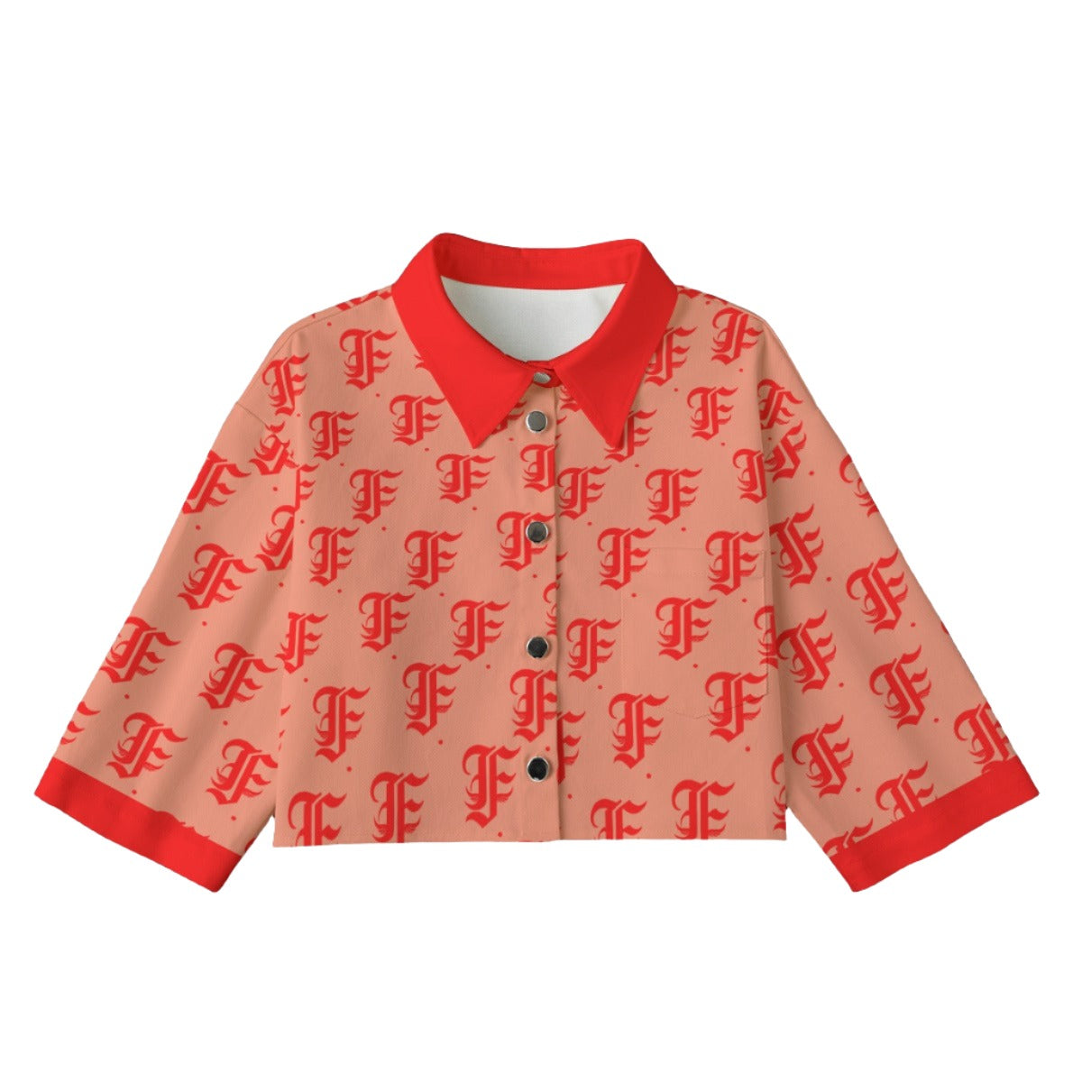 FFCherry [Cropped Button-Up Jacket] | 245GSM Cotton