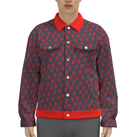 FFNavyBlu Trucker Jacket | 245GSM Cotton