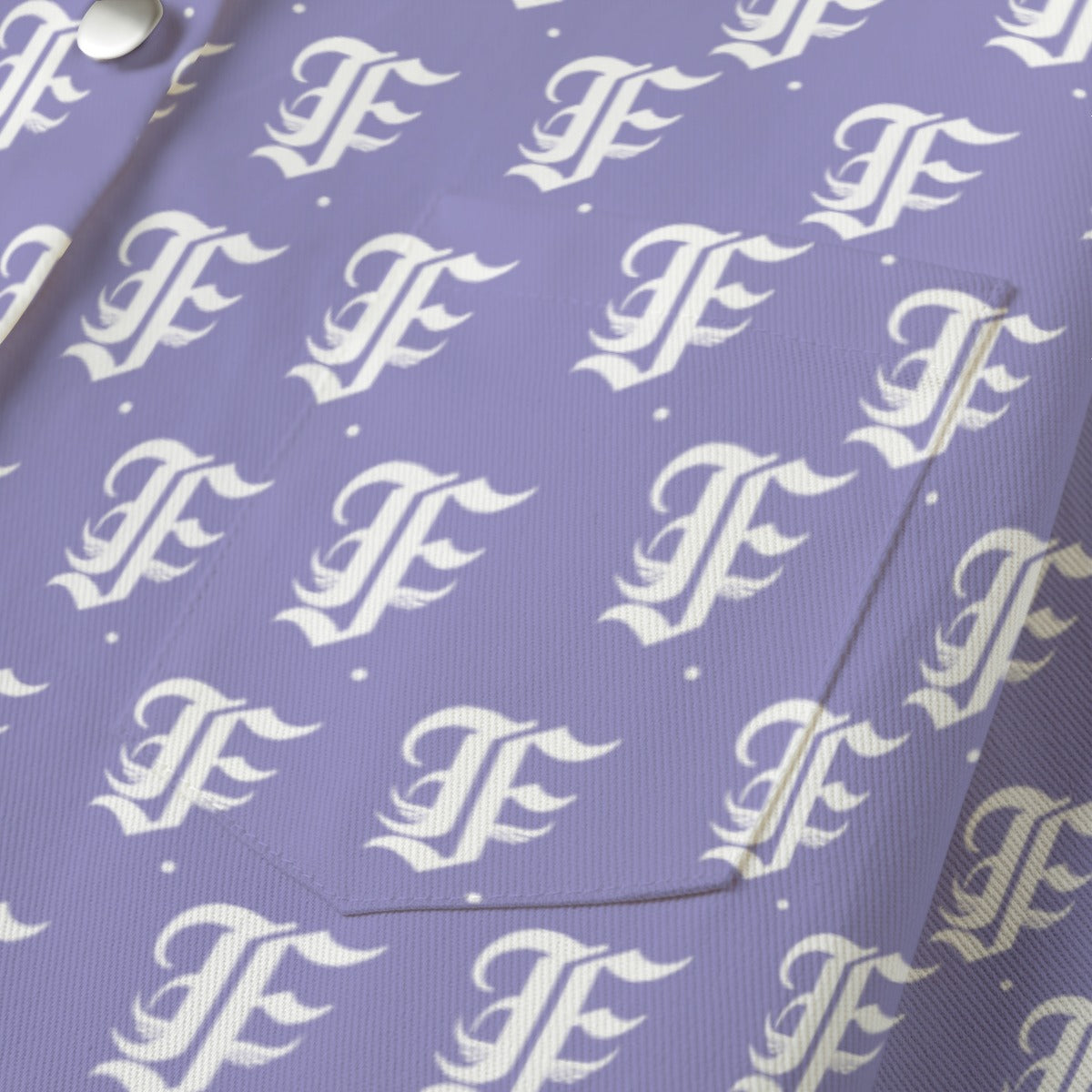 FFLavender [Cropped Button-Up Jacket] | 245GSM Cotton