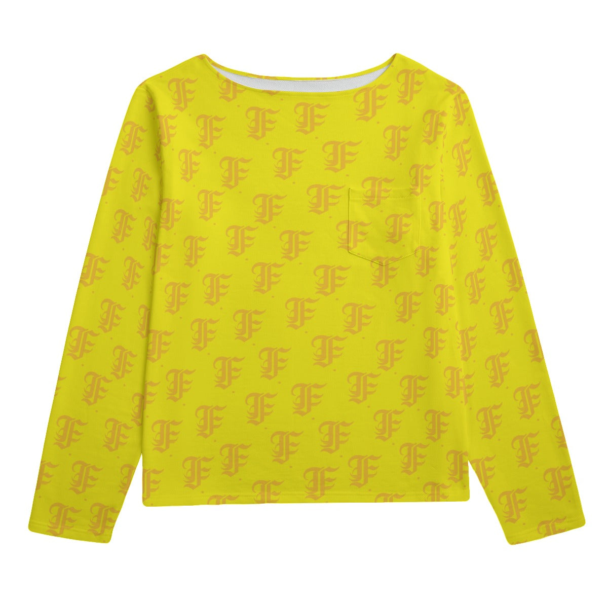 FFYellow Boat Neck Sweatshirt | 310GSM Cotton