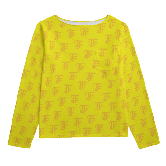 FFYellow Boat Neck Sweatshirt | 310GSM Cotton
