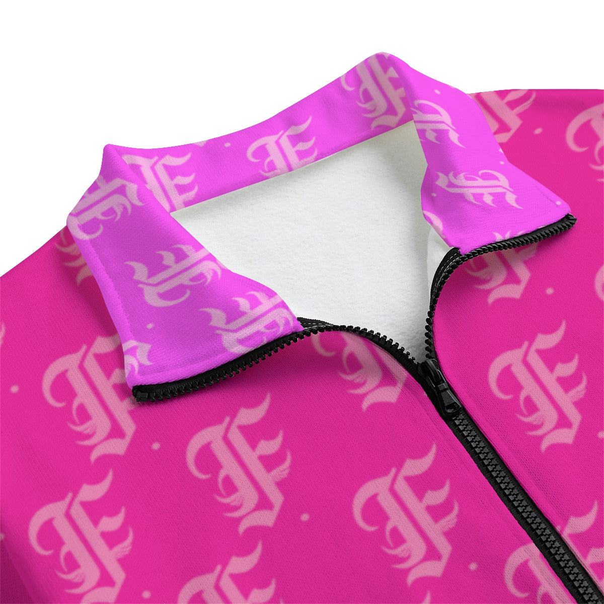 FFLemonadeStrawberry | Knitted Fleece Zip-Up