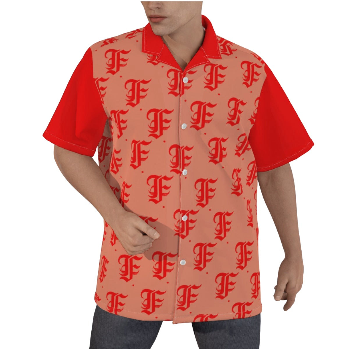 FFCherry Hawaiian Shirt  |115GSM Cotton poplin
