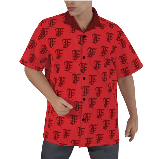 FFRed Hawaiian Shirt  |115GSM Cotton poplin