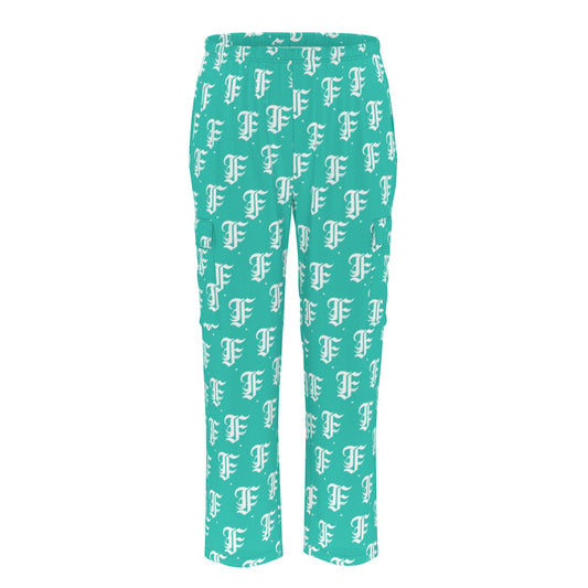 FFTurquoise | Track Cargo Pants