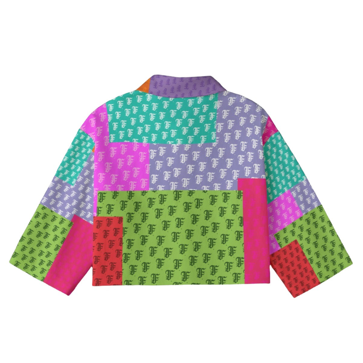 FFPatchwork [Cropped Button-Up Jacket] | 245GSM Cotton