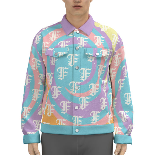 FFPastelSwirl Trucker Jacket | 245GSM Cotton