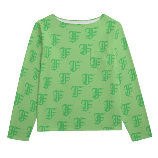 FFMintGreen Boat Neck Sweatshirt | 310GSM Cotton